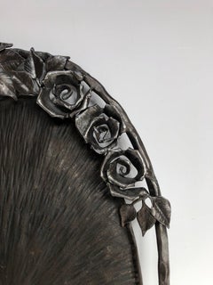 Vassoio in ferro battuto Edgar Brandt Art Deco