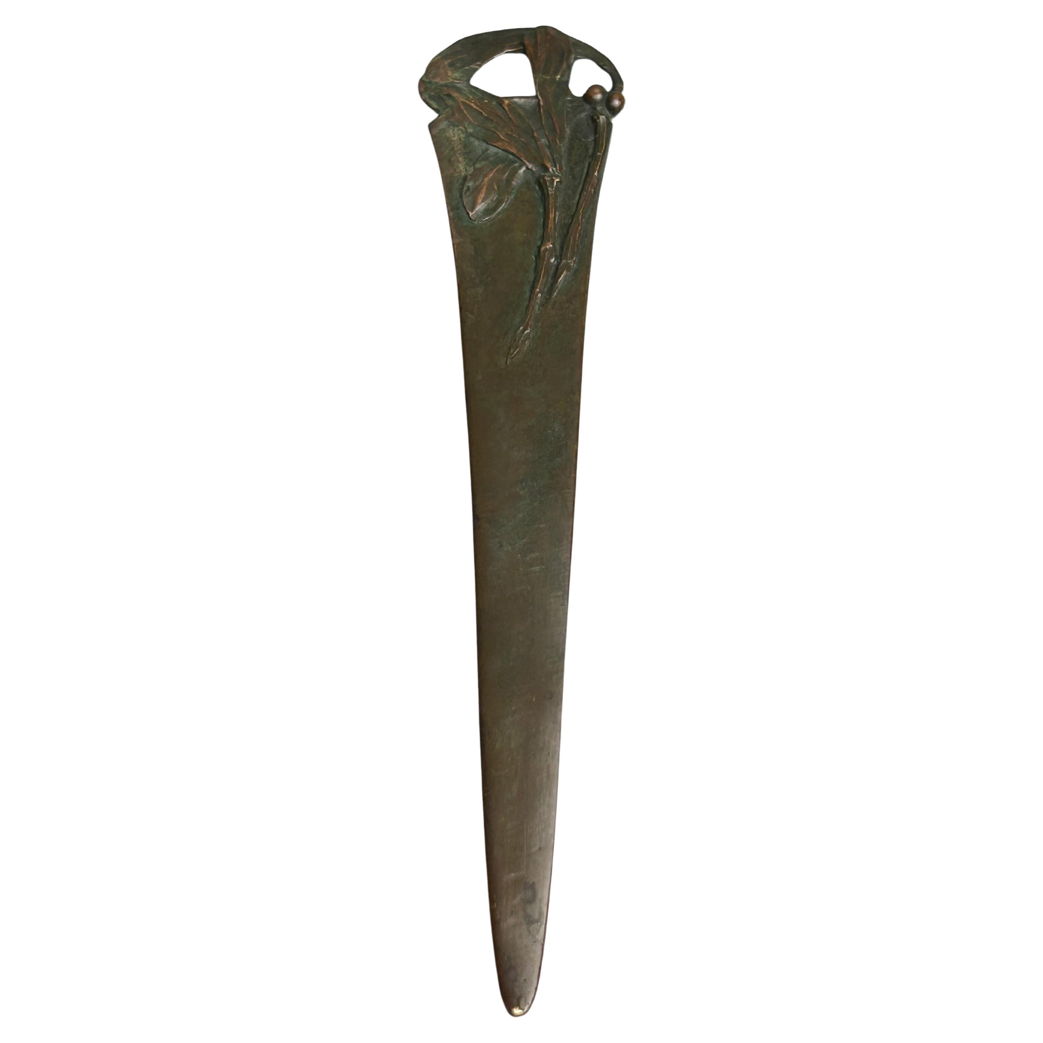 Edgar Brandt Bronze Papiermesser/Brieföffner
