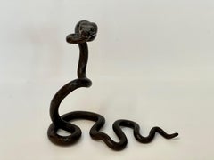 Edgar Brandt Elemento decorativo in ferro battuto Serpente Art Deco