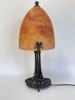 Lampada Art Deco Edgar Brandt Et Daum Nancy
