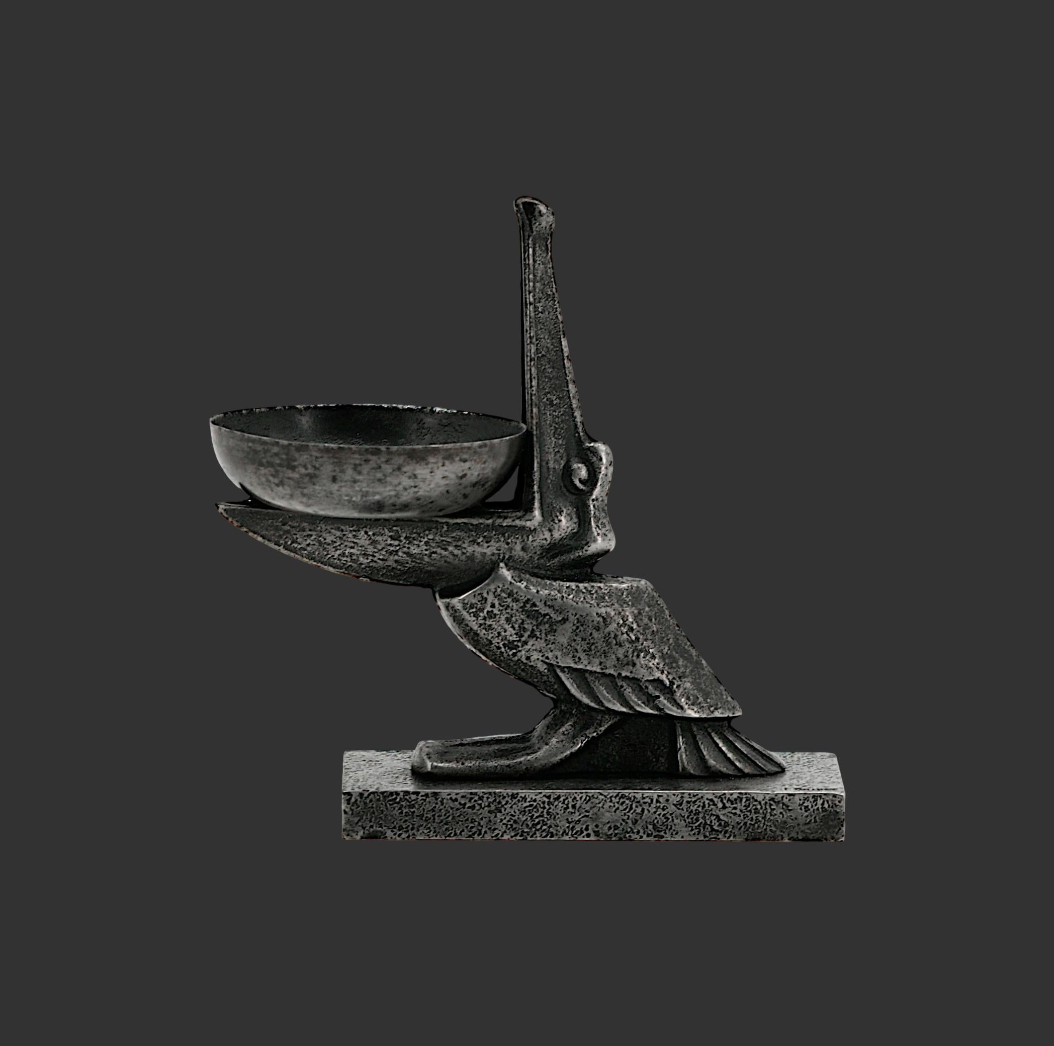Pellicano in ferro battuto Edgar Brandt, 1920 in vendita 3