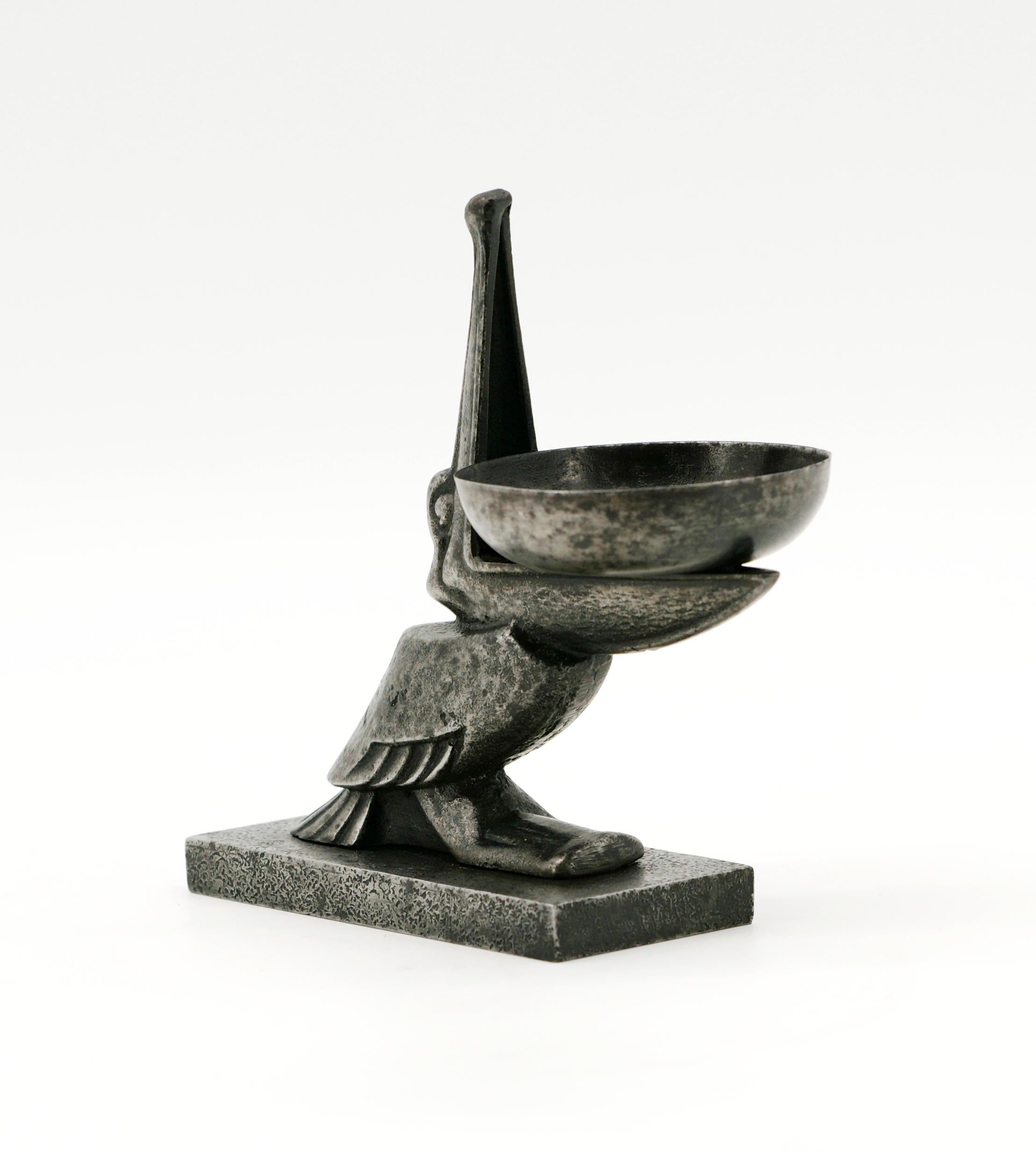 Francese Pellicano in ferro battuto Edgar Brandt, 1920 in vendita