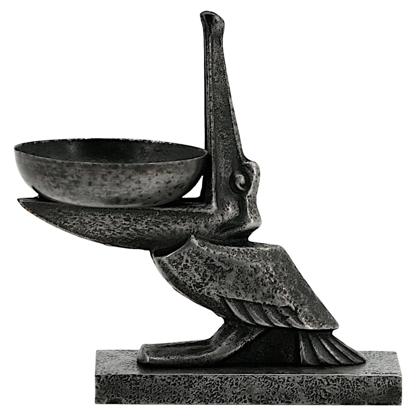 Pellicano in ferro battuto Edgar Brandt, 1920 in vendita