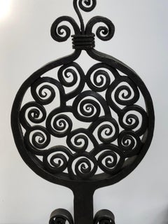 Edgar Brandt Coppia di candelabri Art Déco