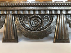 Edgar Brandt Raro specchio in ferro battuto Art Deco, 1932