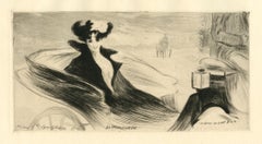 "La Promenade" original etching