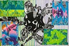 "Les 4 mondes". Street Art, contemporain, ésotérique, mystique, gestuel