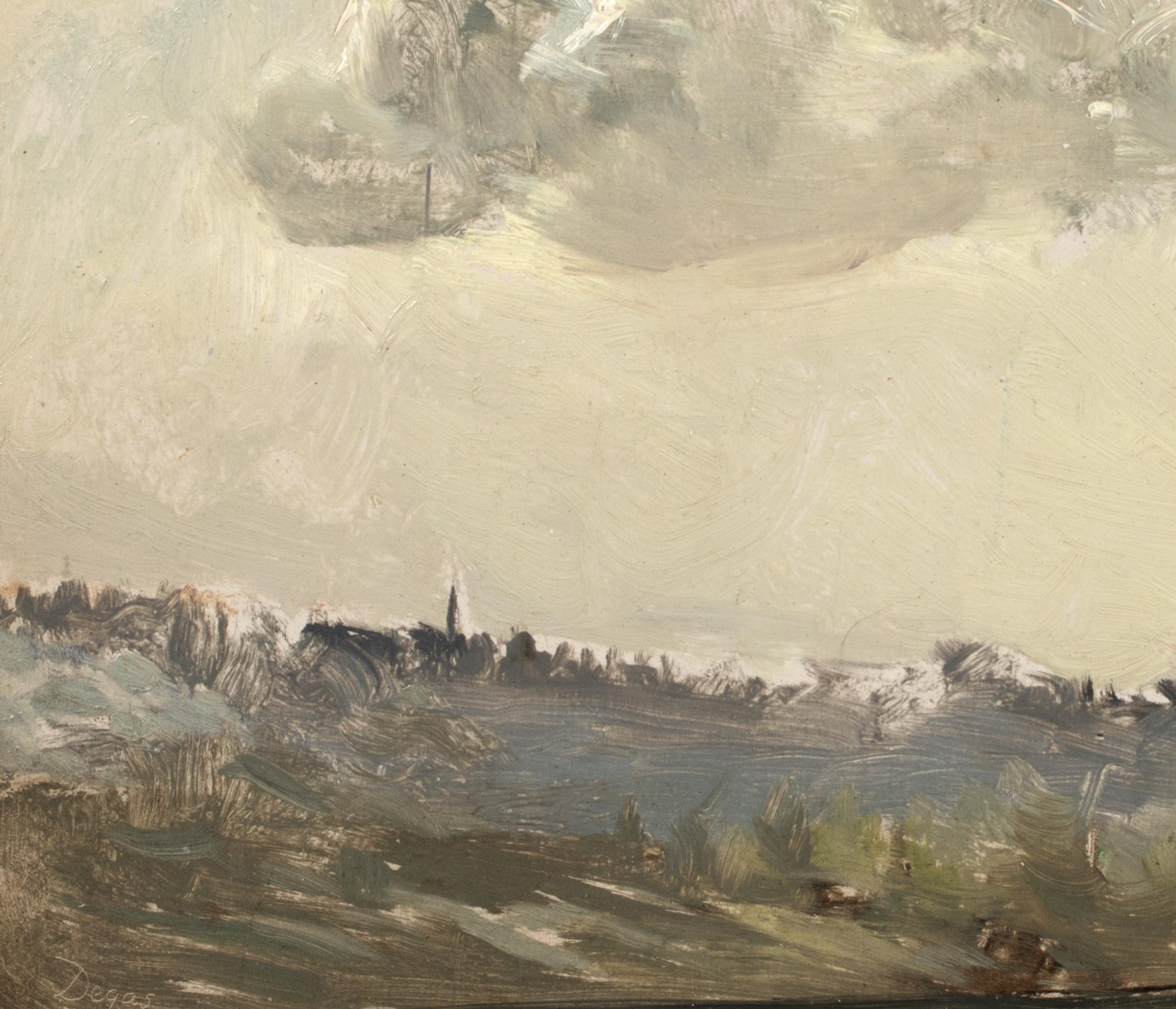 Paysage, XIX secolo  firmato Dega 6