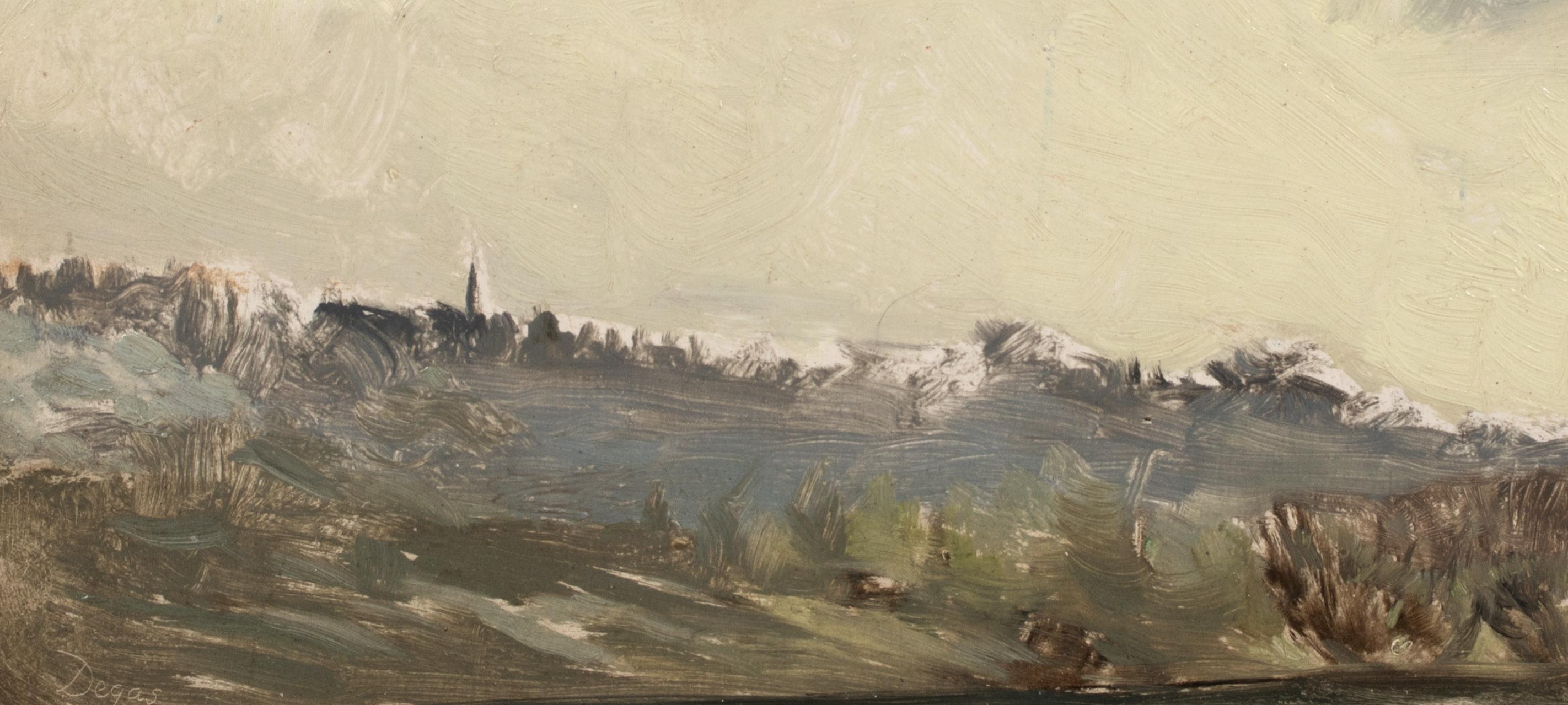 Paysage, XIX secolo  firmato Dega 1