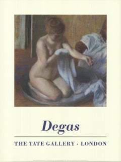 1990 After Edgar Degas 'Woman in a Tub' Blue, Brown United Kingdom 