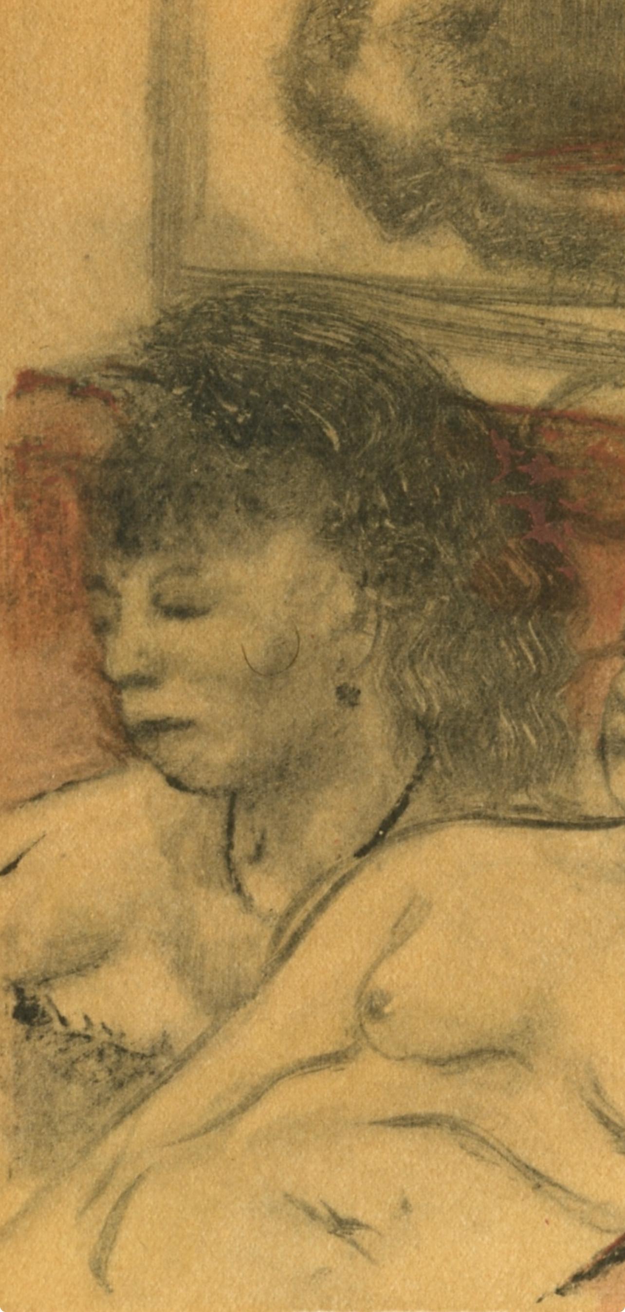 Degas, Au Salon, E. Degas Monotypes (after) - Print by Edgar Degas