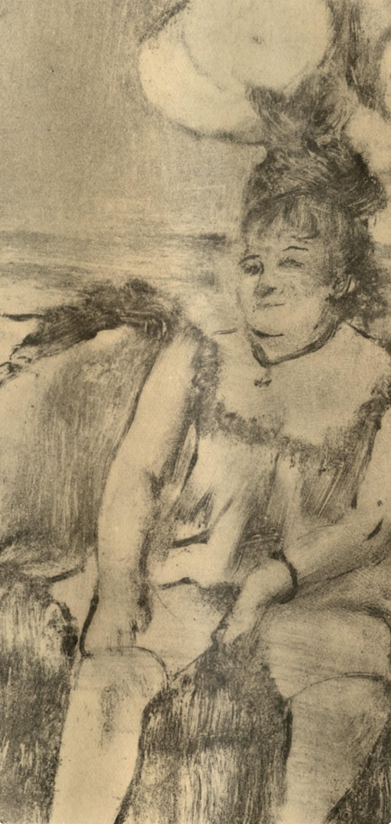 Degas, Au Salon, E. Degas Monotypes (after) - Impressionist Print by Edgar Degas