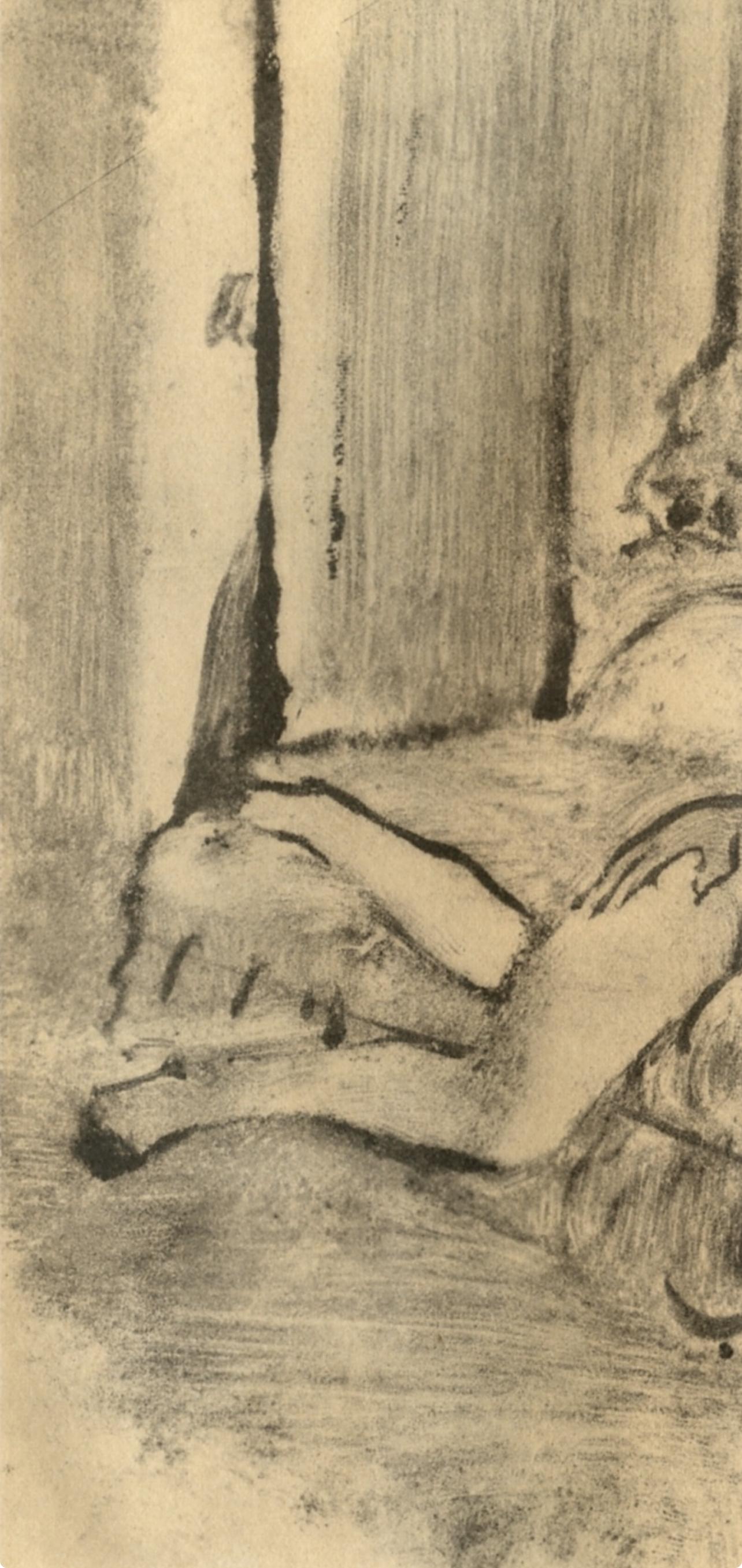 Medium: Engraving on vélin du Marais paper
Year: 1948
Paper Size: 12.25 x 9.125 inches; image size: 6.25 x 8.25 inches
Inscription: Unsigned and unnumbered, as issued
Notes: From the volume, E. Degas Monotypes, 1948. Published by Quatre
