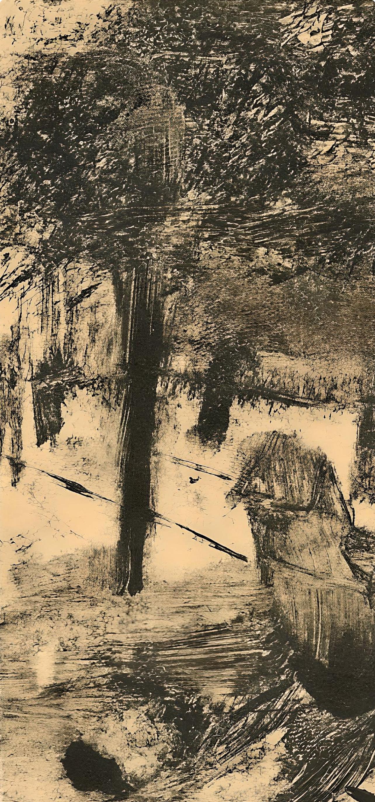 Degas, Avenue du Bois-de-Bologne, E. Degas Monotypes (after) - Impressionist Print by Edgar Degas