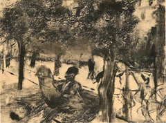 Degas, Avenue du Bois-de-Bologne, E. Degas Monotypes (after)