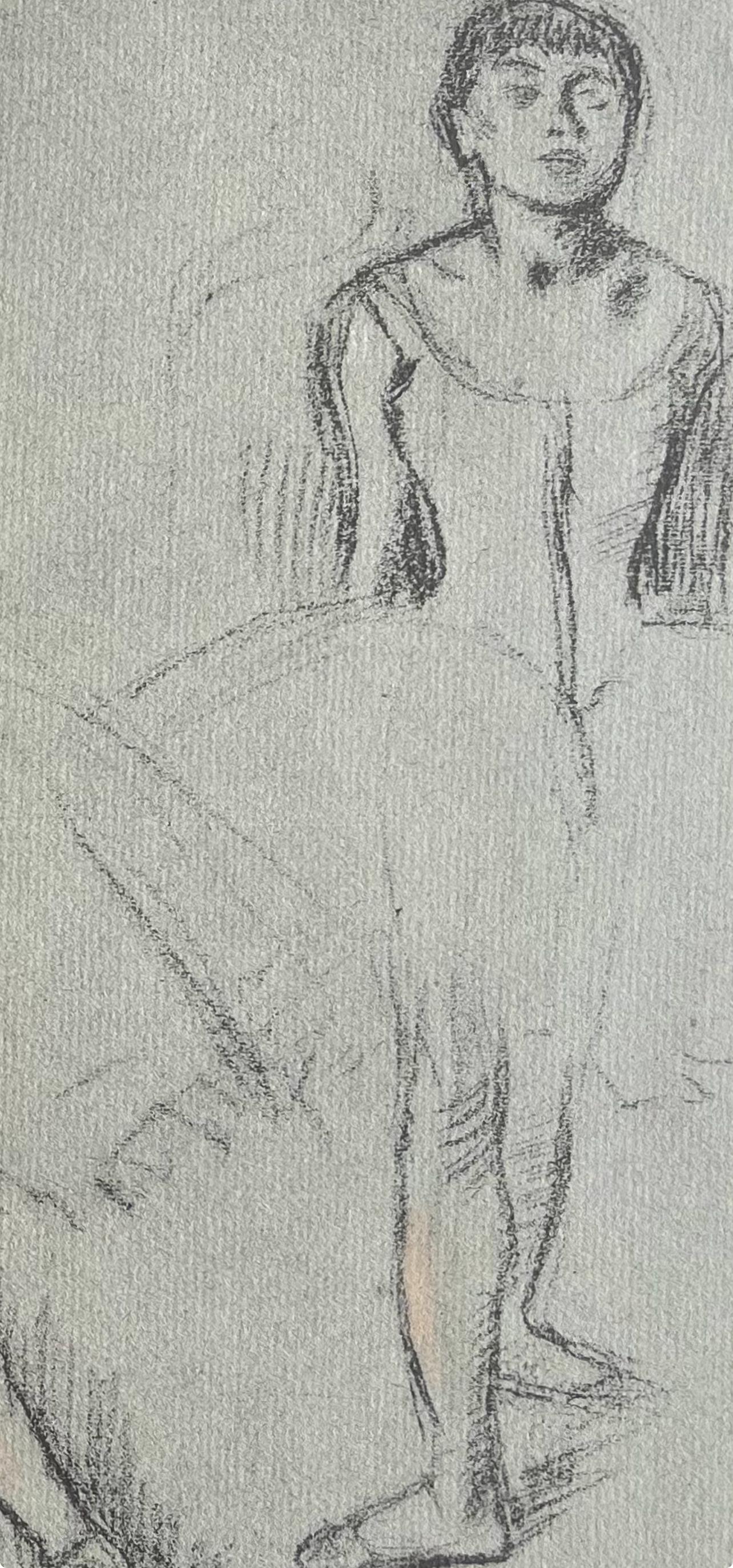 Kupferstich auf Vélin d'Arches-Papier, montiert auf Museumskarton, wie ausgestellt. Unsigniert und nicht nummeriert, wie ausgegeben. Guter Zustand; nie gerahmt oder mattiert. Anmerkungen: Aus dem Folio, Degas Pastels Et Dessins Preproduite Par