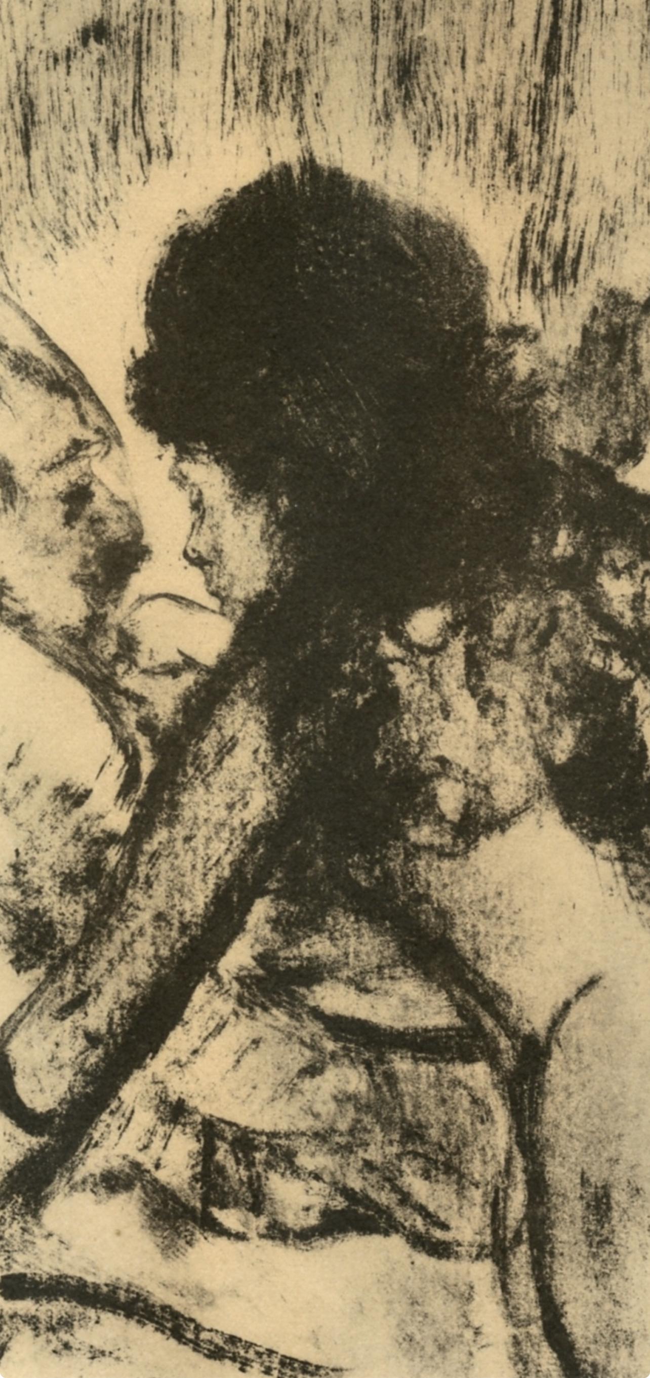 Degas, Conversation, E. Degas Monotypes (after) - Print by Edgar Degas
