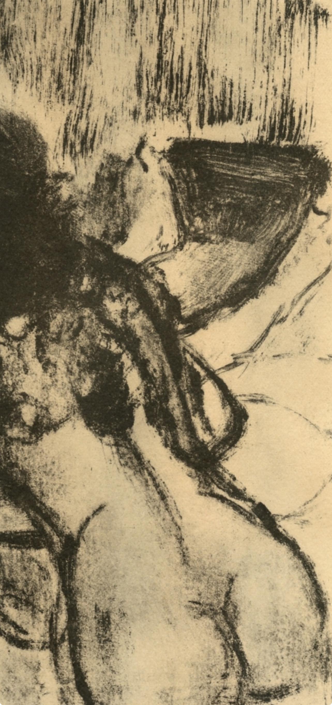 Degas, Conversation, E. Degas Monotypes (after) - Impressionist Print by Edgar Degas