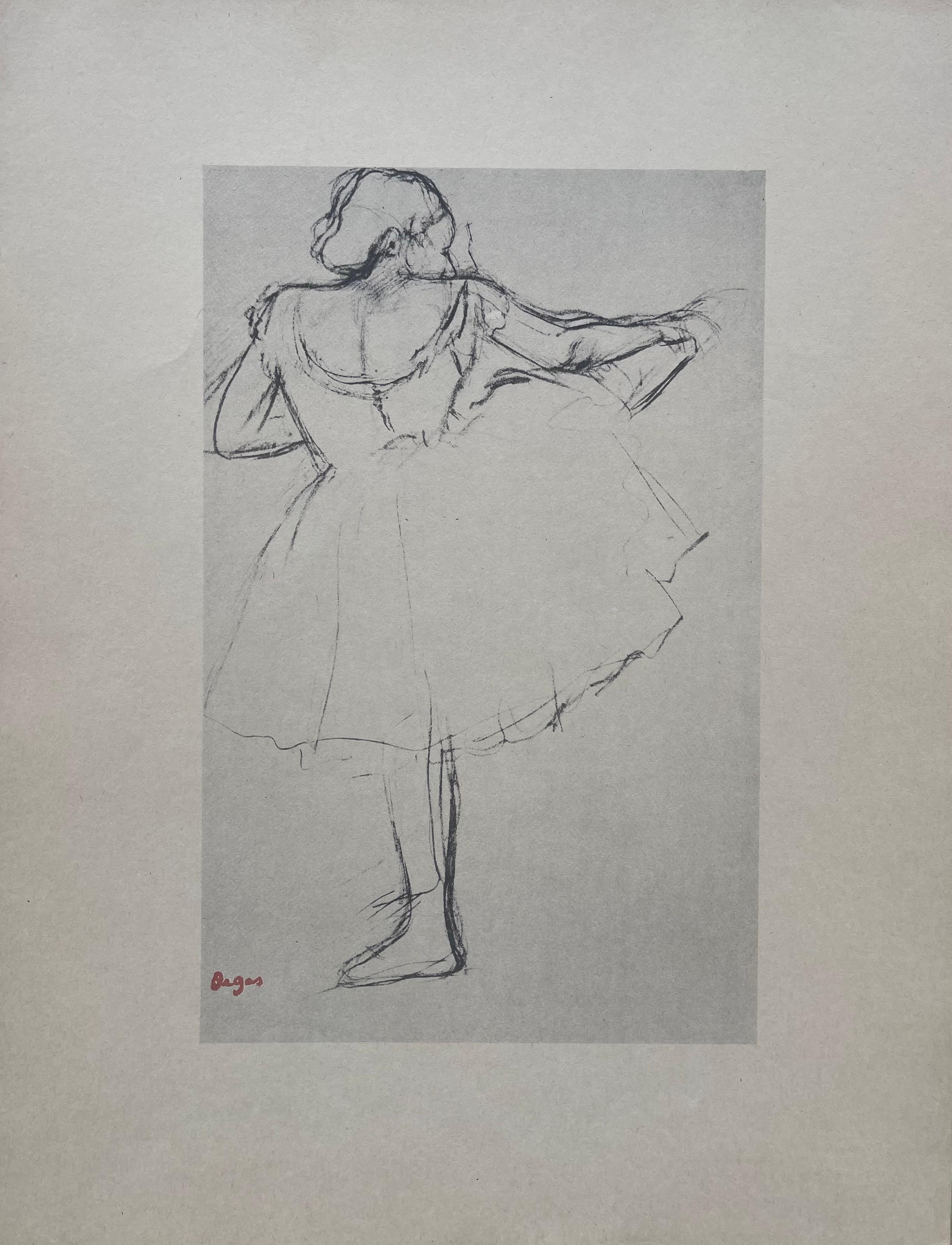 Degas, Tänzerin an der Bar, Zehn Ballettskizzen (nach) im Angebot 1
