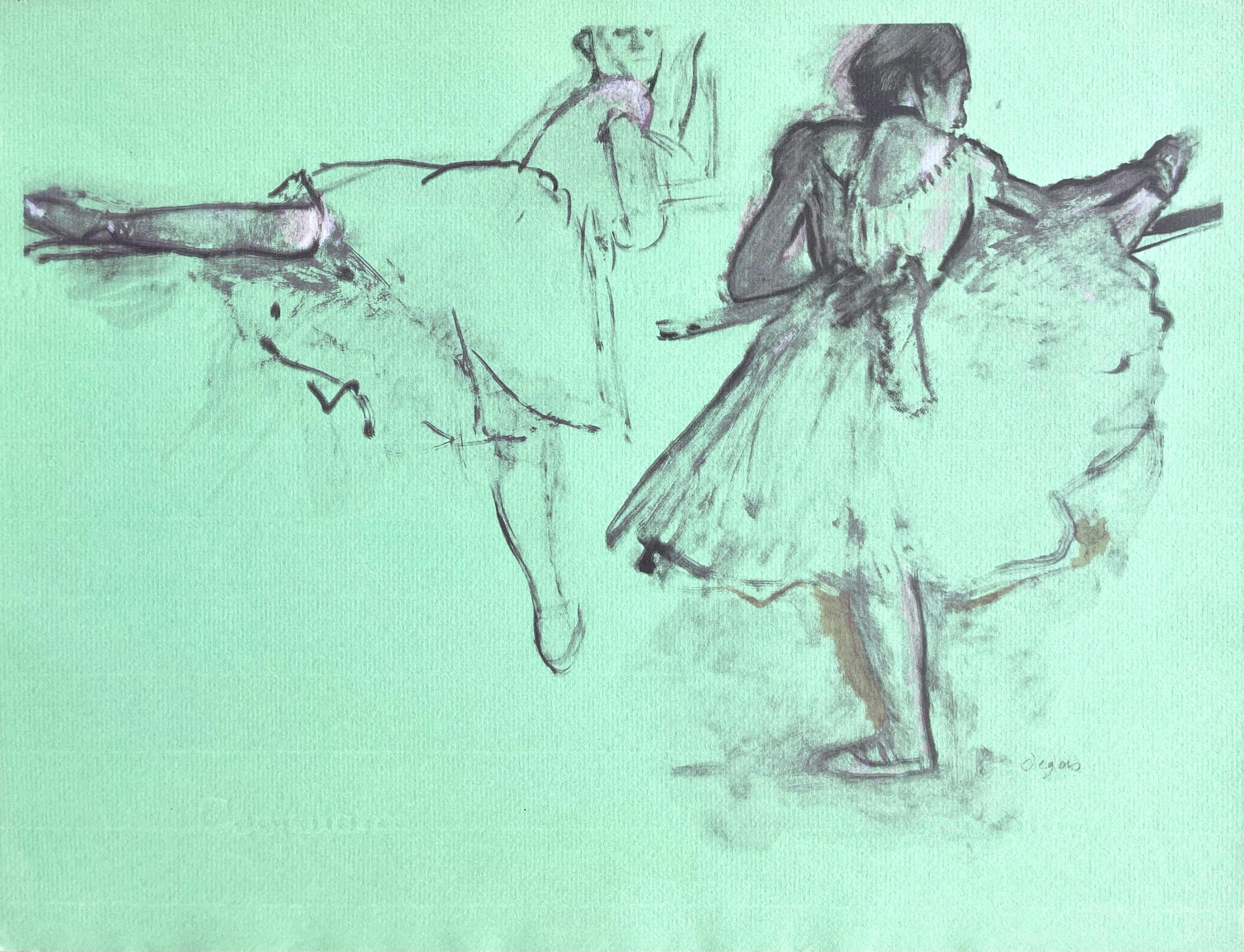 Degas, Dancer at the bar, Ten Ballet Sketches (after) For Sale 1