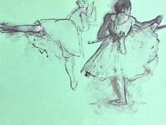 Degas, Dancer at the bar, Ten Ballet Sketches (after)
