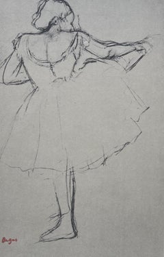 Vintage Degas, Dancer at the bar, Ten Ballet Sketches (after)
