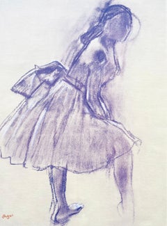 Degas, Dancer standing, in profile, Ten Ballet Sketches (after)