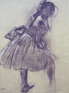 Vintage Degas, Dancer standing, in profile, Ten Ballet Sketches (after)