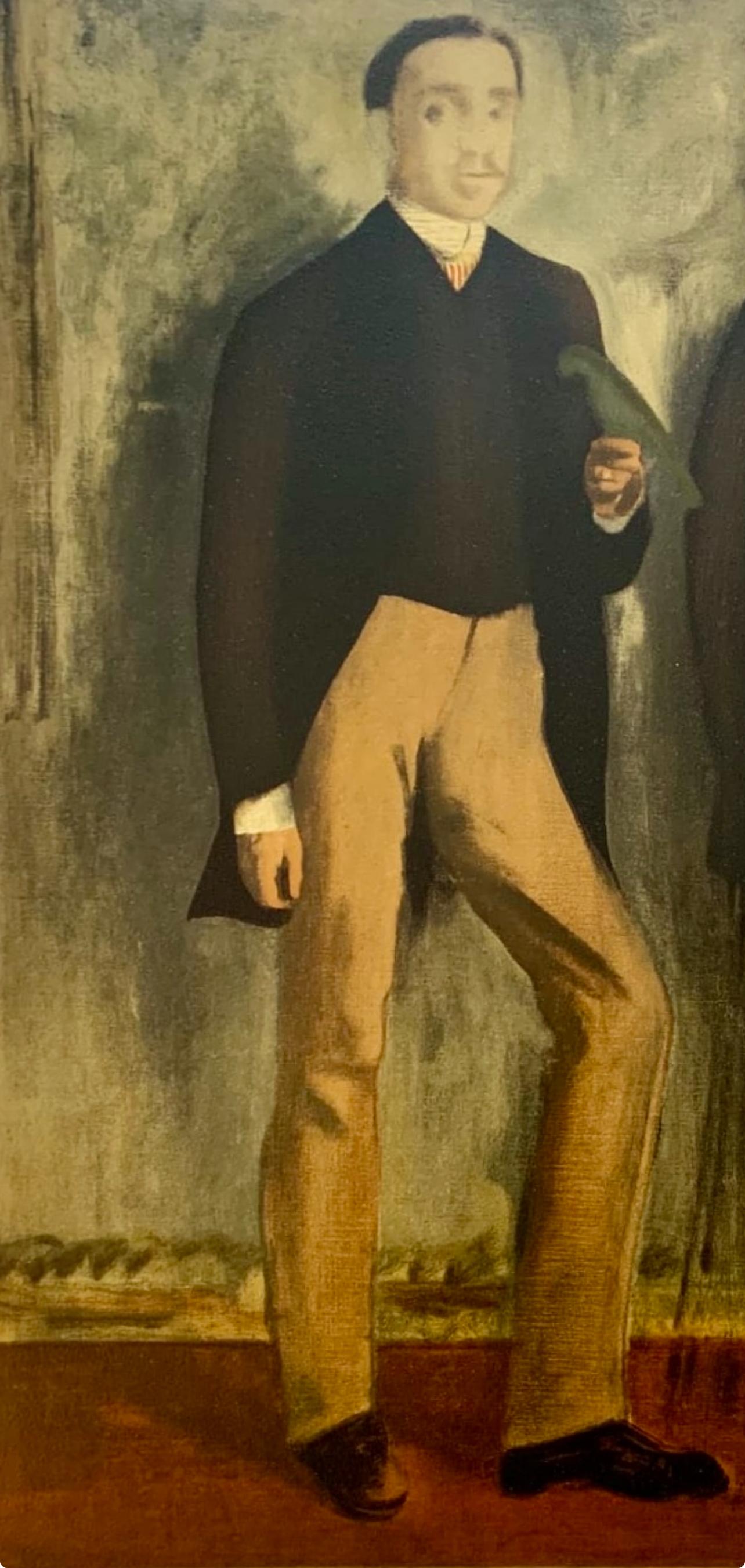 Degas, Deux hommes en pied, Les Réalistes Lyriques (nach) – Print von Edgar Degas