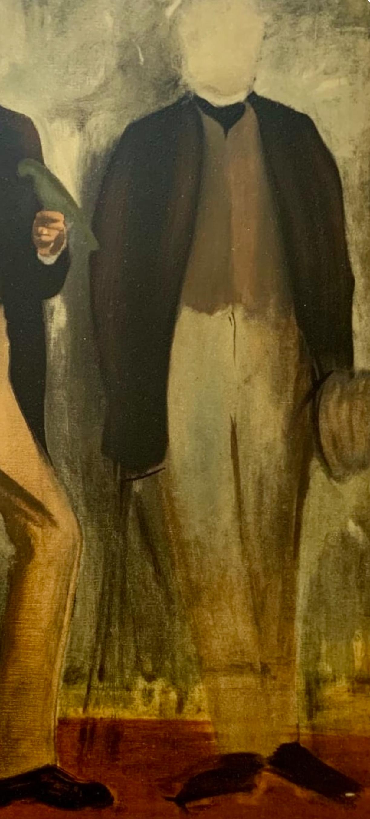 Degas, Deux hommes en pied, Les Réalistes Lyriques (nach) im Angebot 1