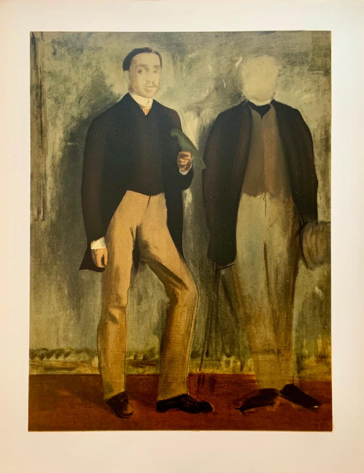 Degas, Deux hommes en pied, Les Réalistes Lyriques (after) For Sale 2