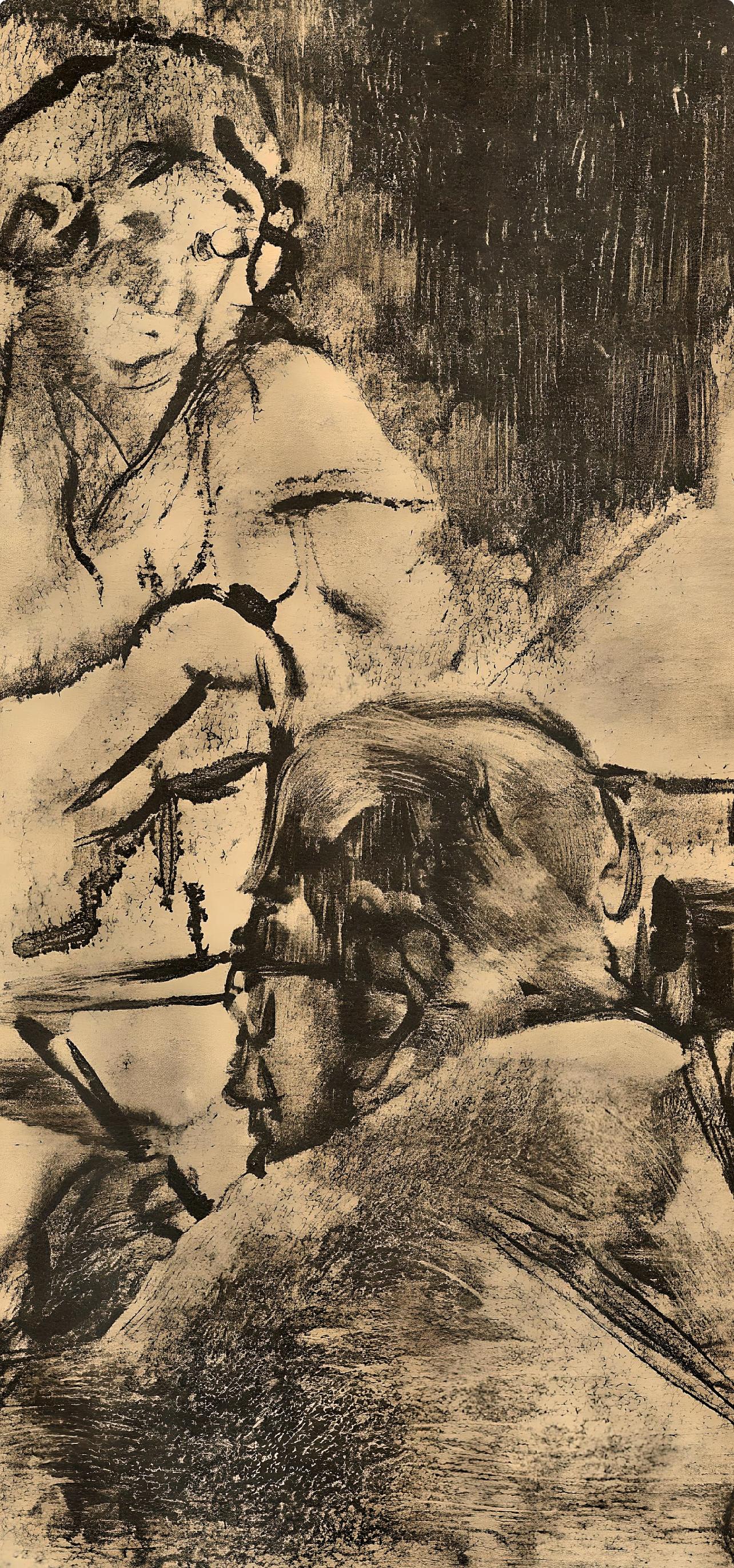 Degas, Famille Cardinal, E. Degas Monotypes (after) - Print by Edgar Degas