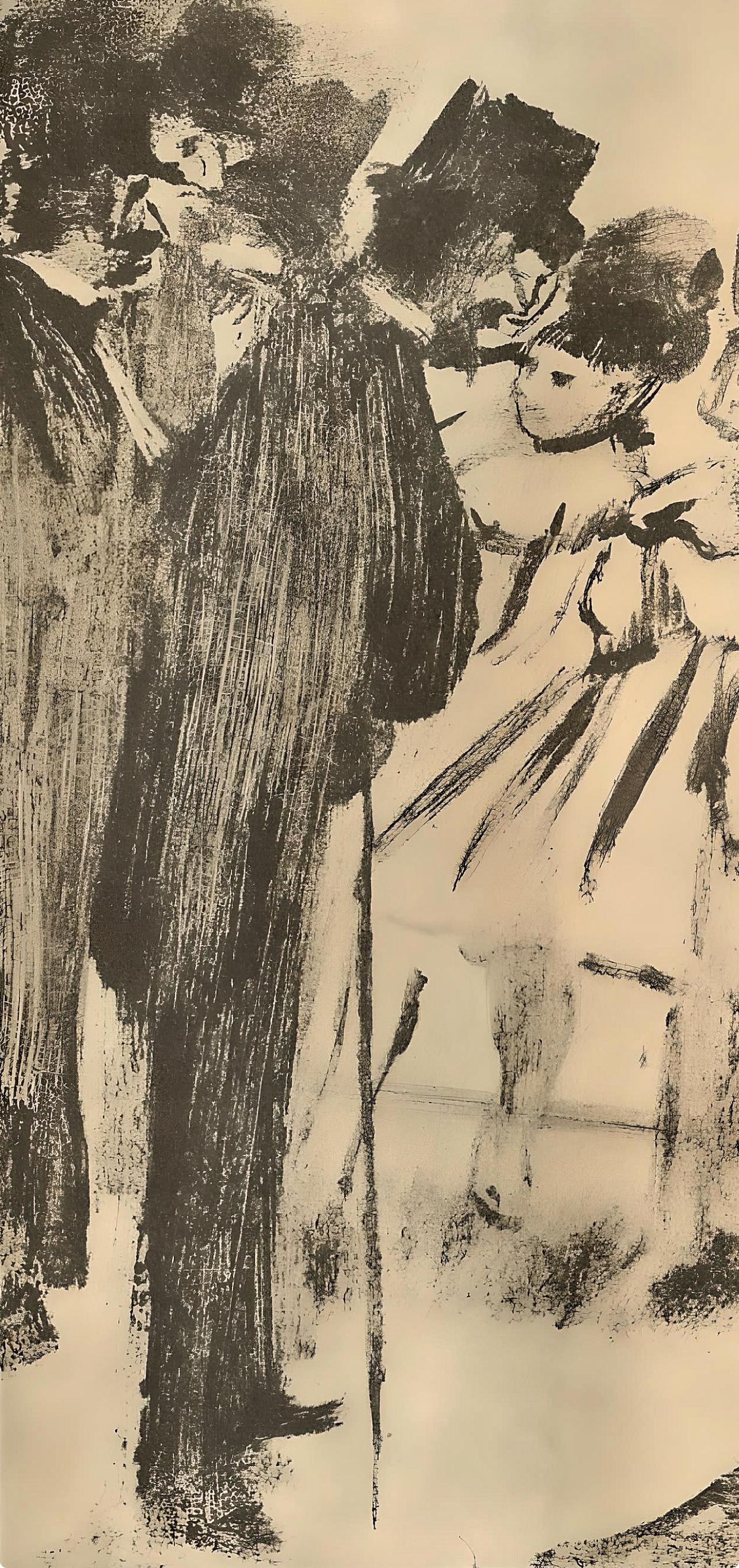 Degas, Famille Cardinal, E. Degas Monotypes (after) - Print by Edgar Degas