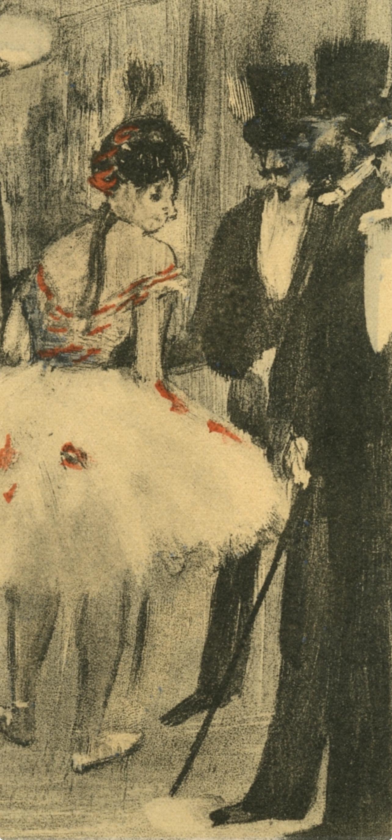 Degas, Famille Cardinal, E. Degas Monotypes (after) - Impressionist Print by Edgar Degas