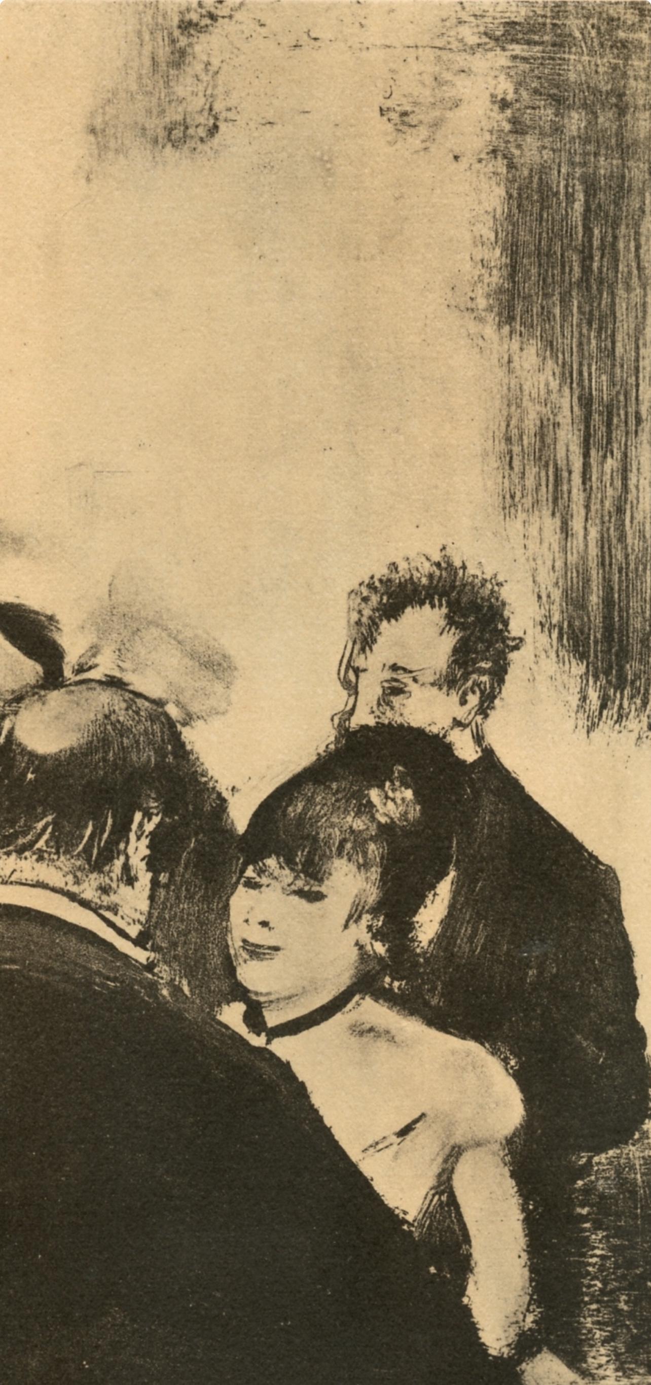 Degas, Famille Cardinal, E. Degas Monotypes (after) - Impressionist Print by Edgar Degas