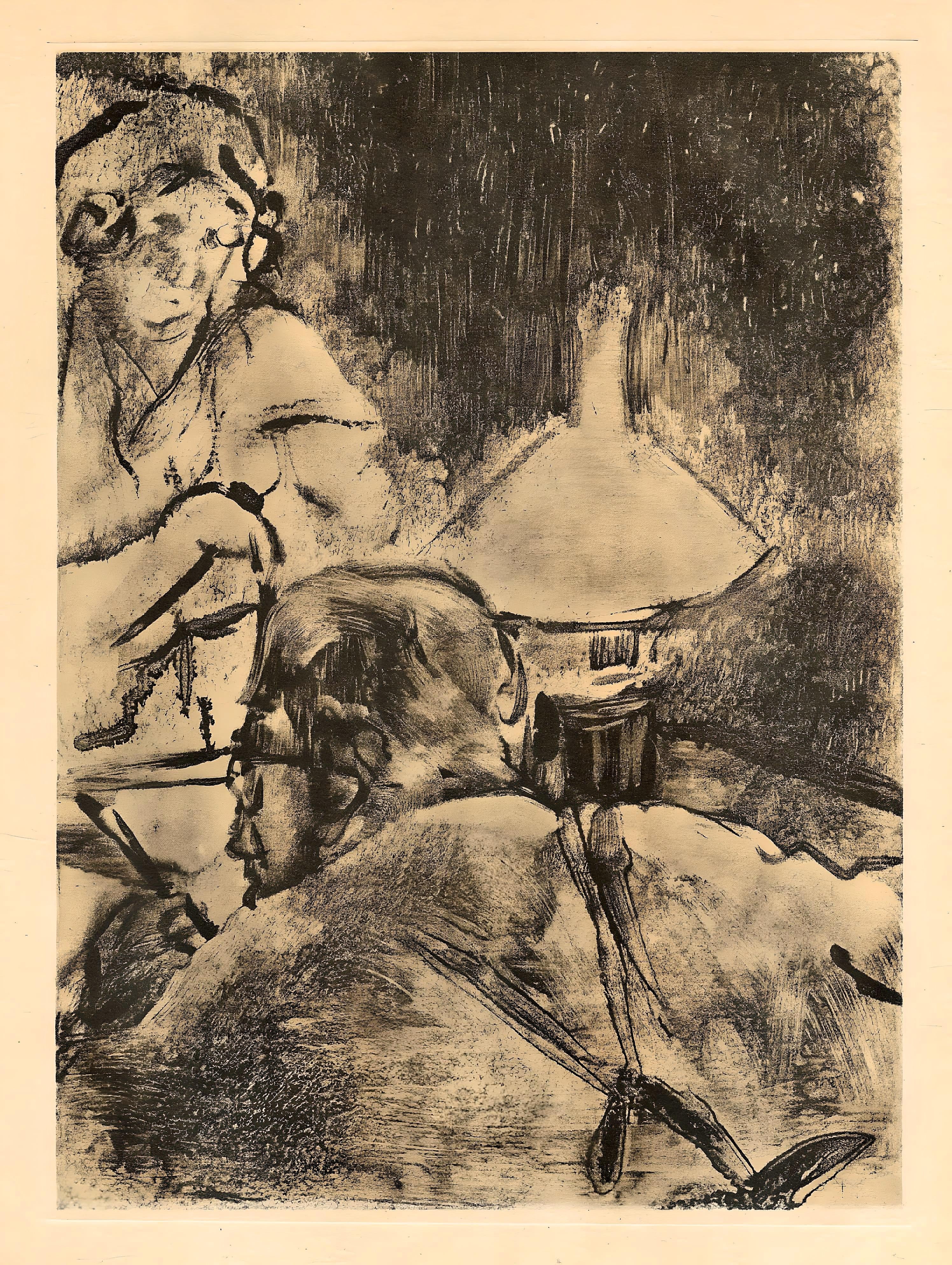 Medium: Engraving on vélin du Marais paper
Year: 1948
Paper Size: 12.25 x 9.125 inches; image size: 8.5 x 6.25 inches
Inscription: Unsigned and unnumbered, as issued
Notes: From the volume, E. Degas Monotypes, 1948. Published by Quatre