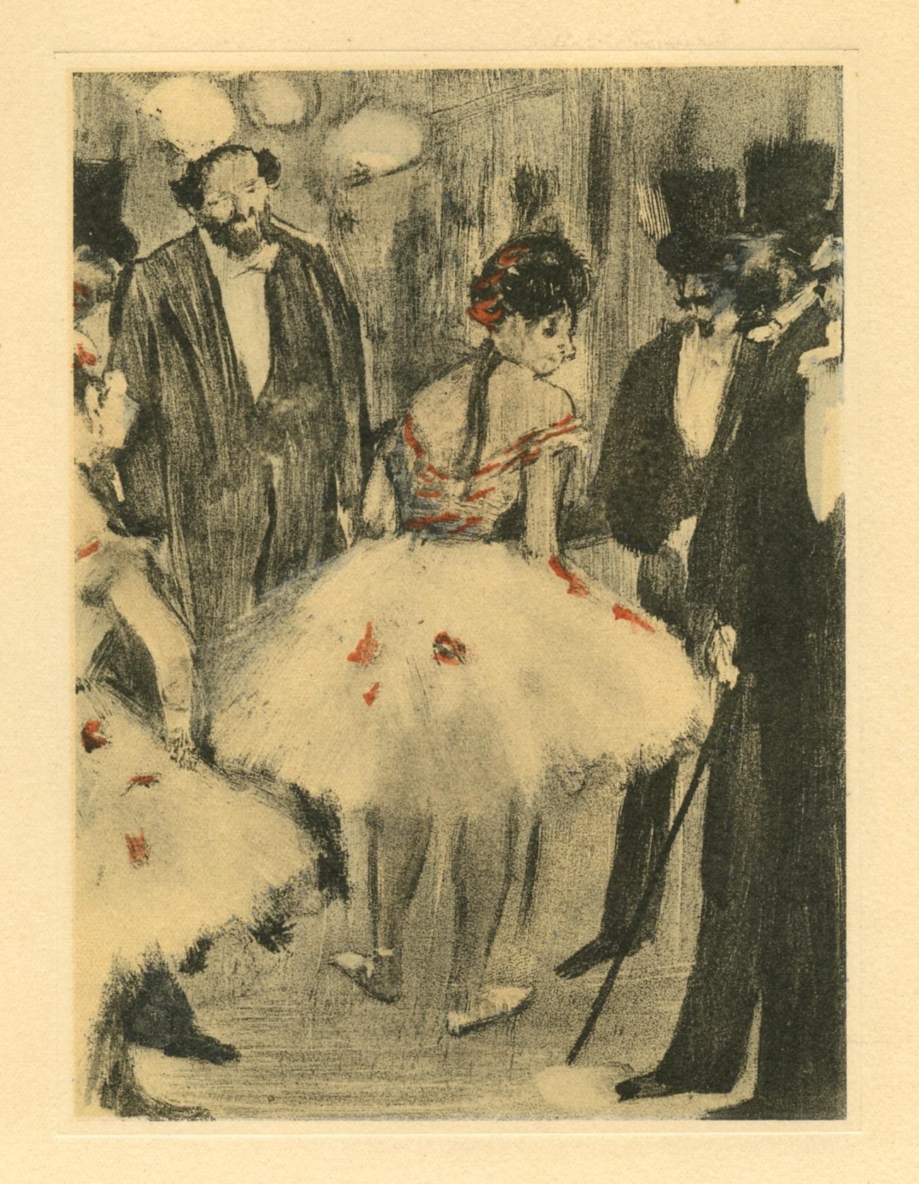 Medium: Engraving on vélin du Marais paper
Year: 1948
Paper Size: 12.25 x 9.125 inches; image size: 6.25 x 4.75 inches
Inscription: Unsigned and unnumbered, as issued
Notes: From the volume, E. Degas Monotypes, 1948. Published by Quatre