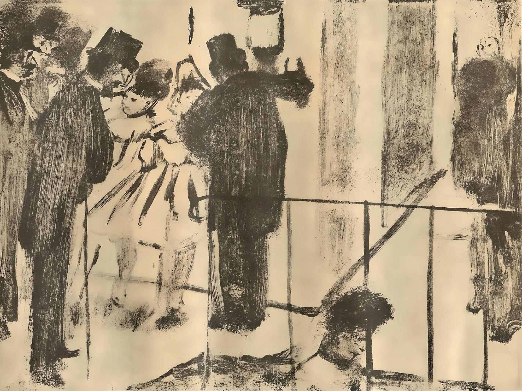 Edgar Degas Landscape Print - Degas, Famille Cardinal, E. Degas Monotypes (after)