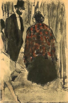 Vintage Degas, Famille Cardinal, E. Degas Monotypes (after)