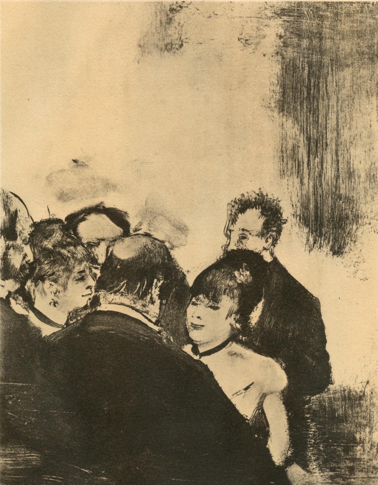 Edgar Degas Figurative Print – Degas, Famille Cardinal, Les Monotypes (nach)