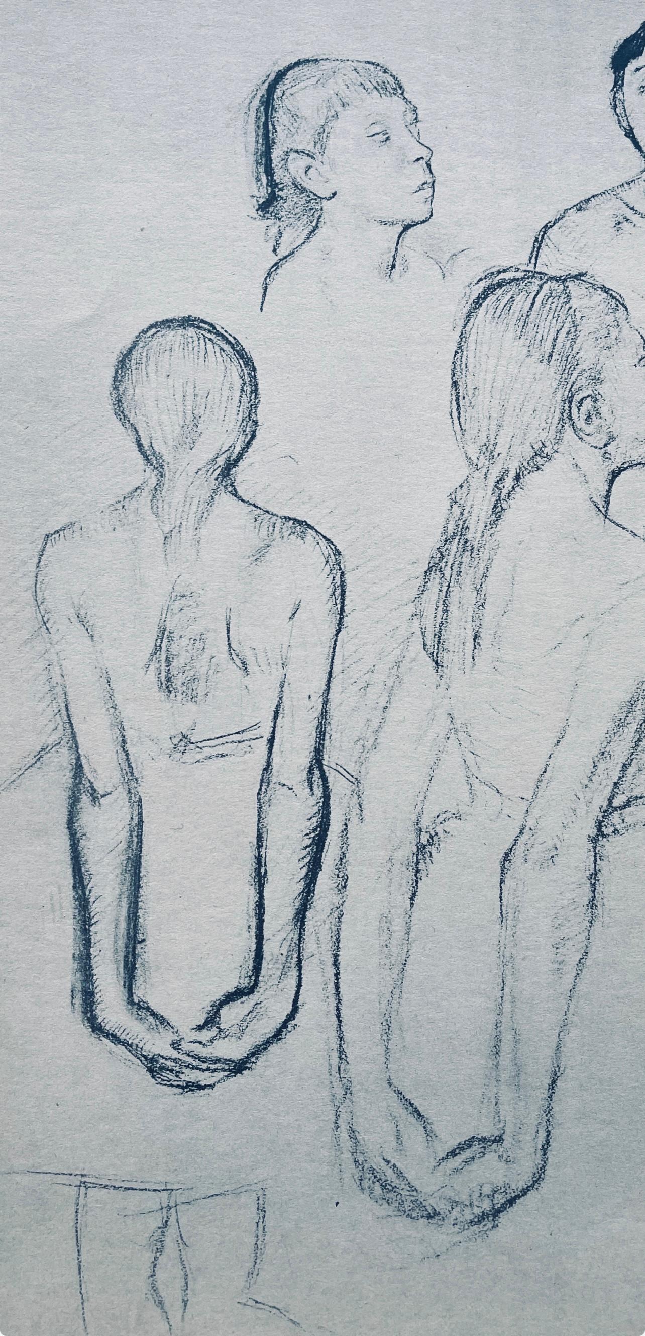 Degas, Quatre croquis d'une petite danseuse, Dix croquis de ballets (après) - Impressionnisme Print par Edgar Degas