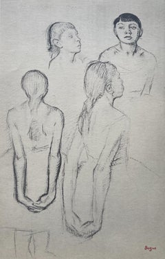 Vintage Degas, Four sketches of a small dancer, Ten Ballet Sketches (after)