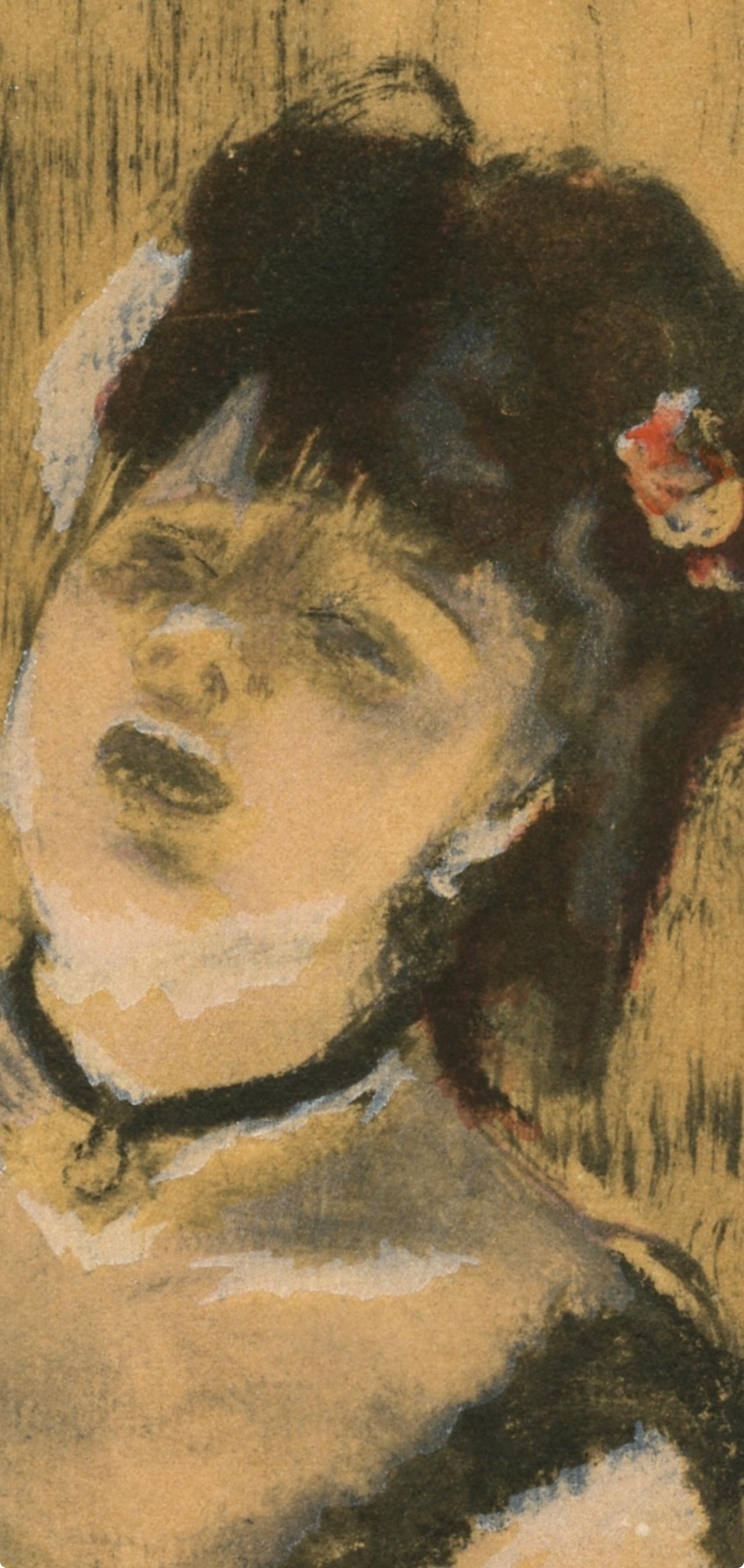 Degas, La Chanteuse du Cafe-Concert, Les Monotypes (after) - Print by Edgar Degas