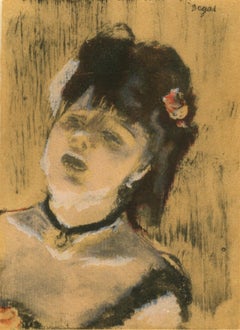 Vintage Degas, La Chanteuse du Cafe-Concert, Les Monotypes (after)