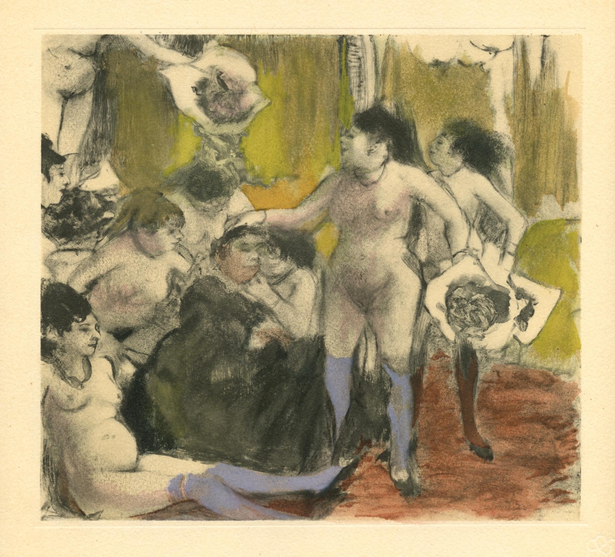 Degas, La Fete de la Patronne, Les Monotypes (after) For Sale 2