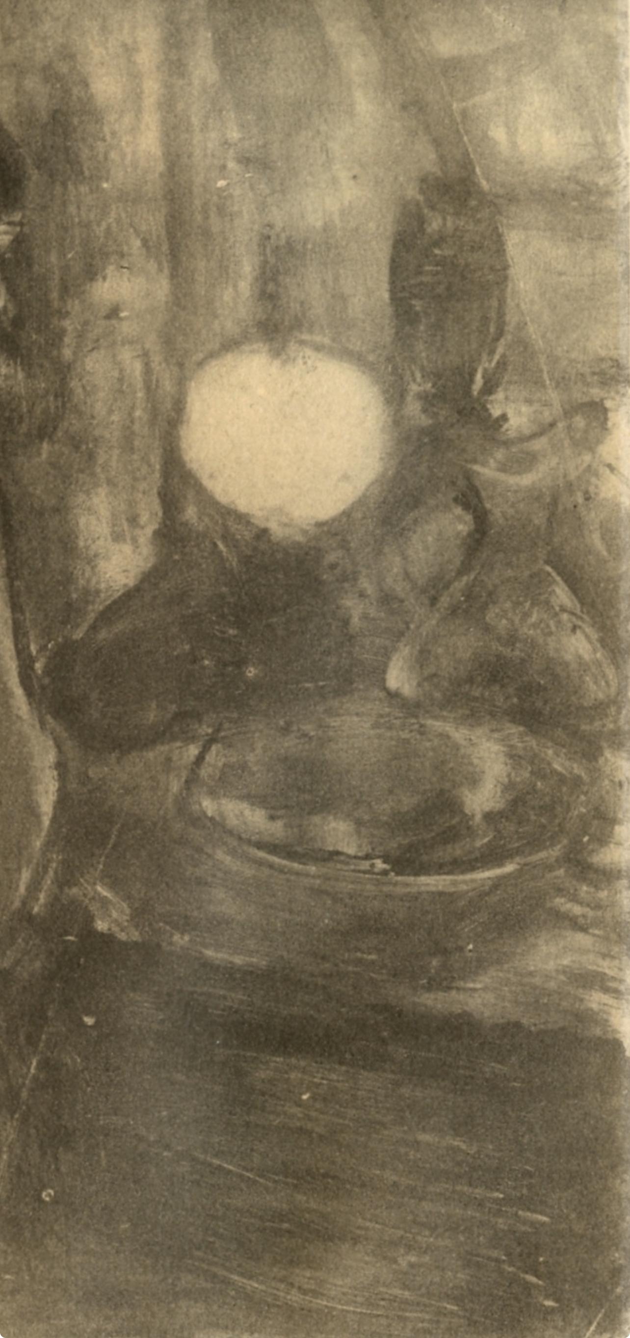 Degas, La Toilette, E. Degas Monotypes (after) - Brown Figurative Print by Edgar Degas