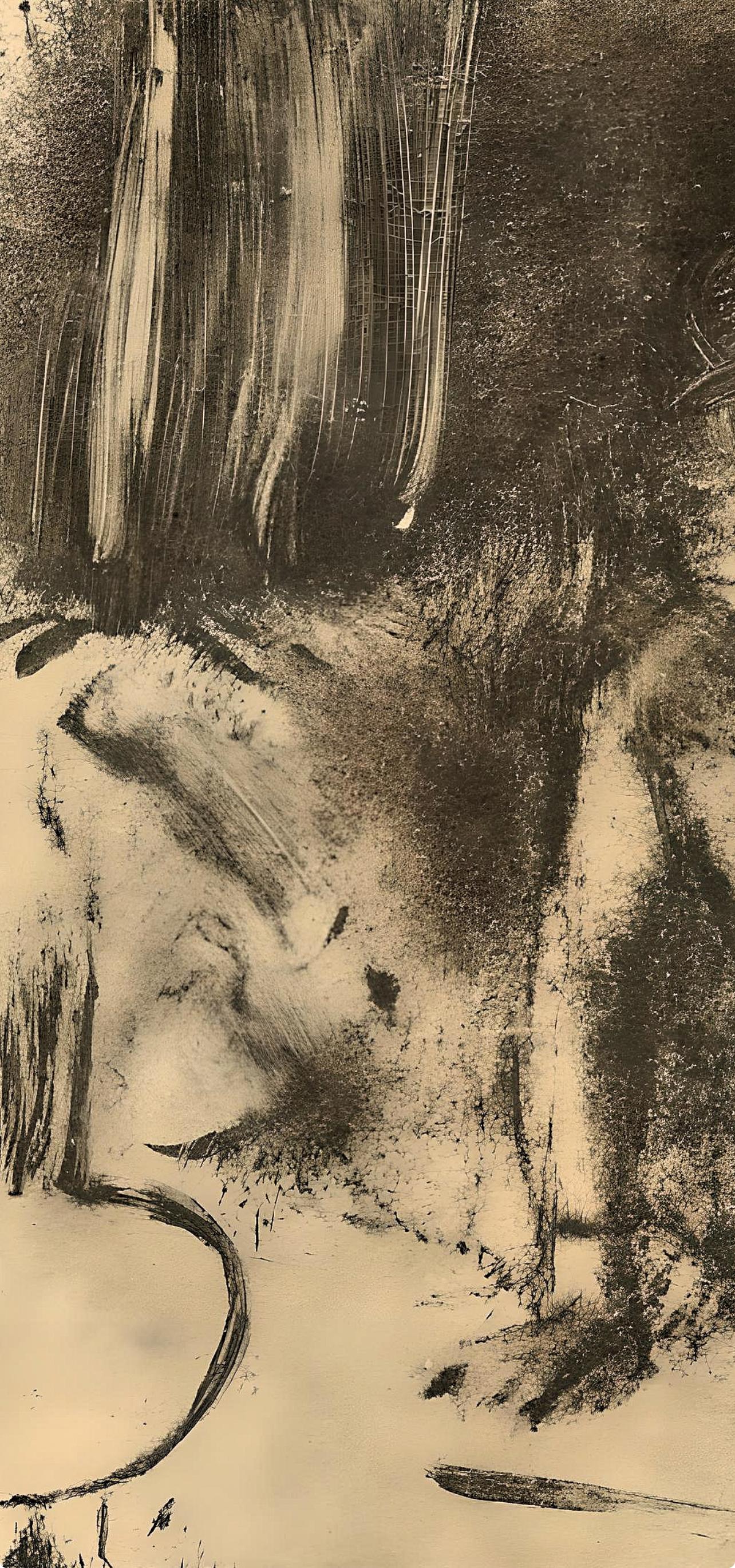 Degas, Le Coucher, E. Degas Monotypes (après) - Marron Figurative Print par Edgar Degas