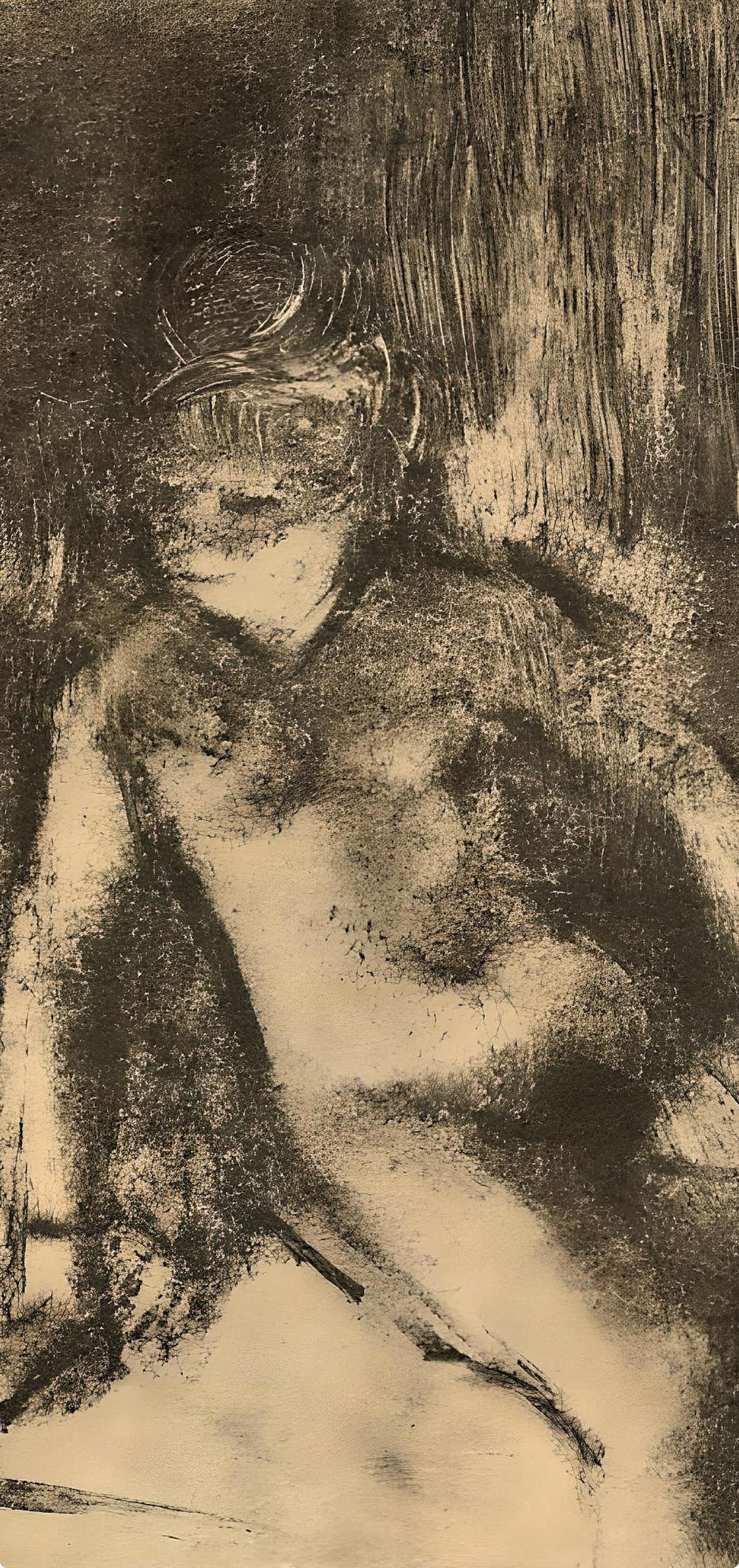 Degas, Le Coucher, Les Monotypes (nach) – Print von Edgar Degas