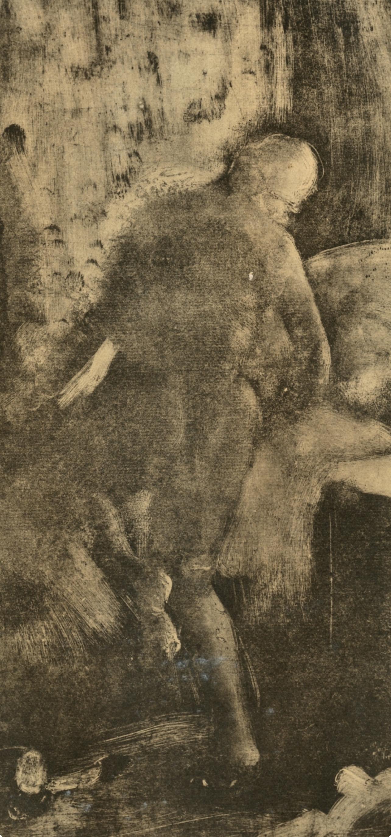Degas, Le Coucher, Les Monotypes (nach) – Print von Edgar Degas