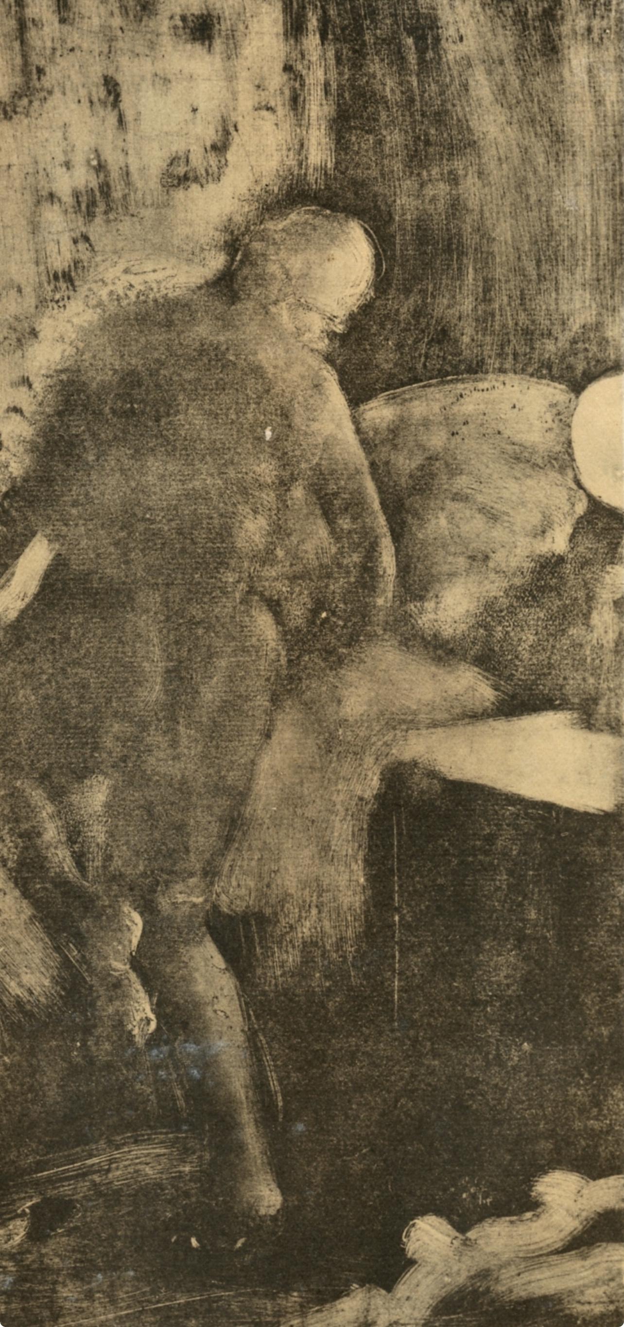 Degas, Le Coucher, Les Monotypes (après) - Impressionnisme Print par Edgar Degas